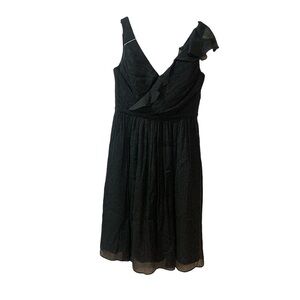 J. Crew Dress NEW 100% Silk Dress Black 4 Vacation Prom Wedding Cocktail Party